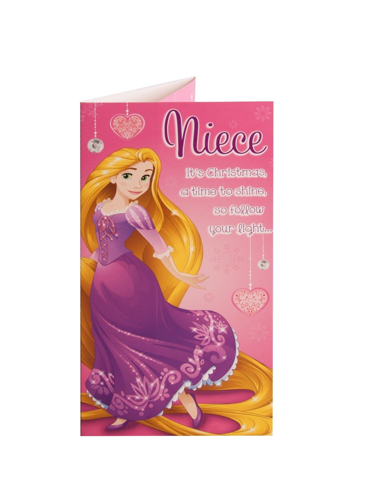 For Niece Disney Tangled Christmas Money Wallet Card