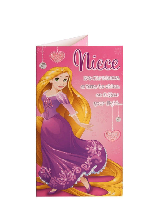 For Niece Disney Tangled Christmas Money Wallet Card 