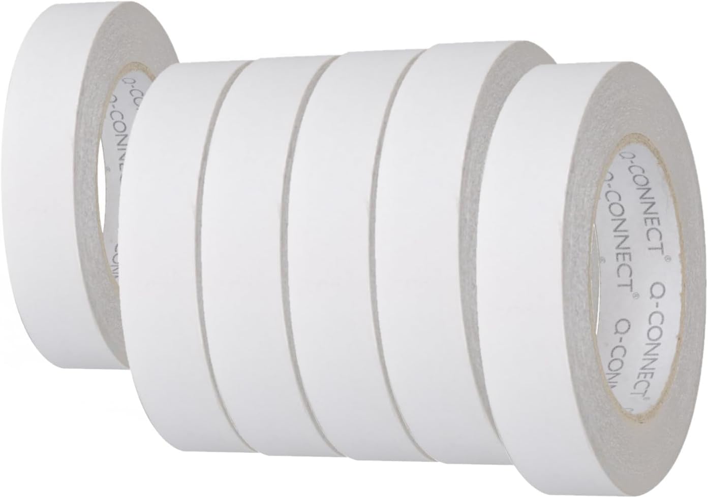 Pack of 6 Q-Connect Double Sided Tissue Tape 25mm x 33m