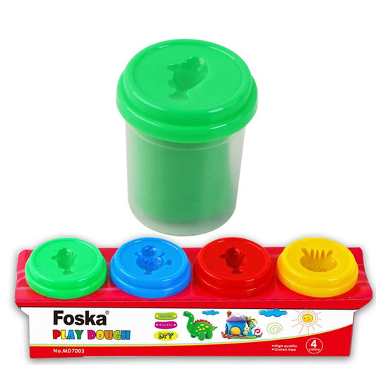Pack of 12 Assorted Colour Play Dough 60g