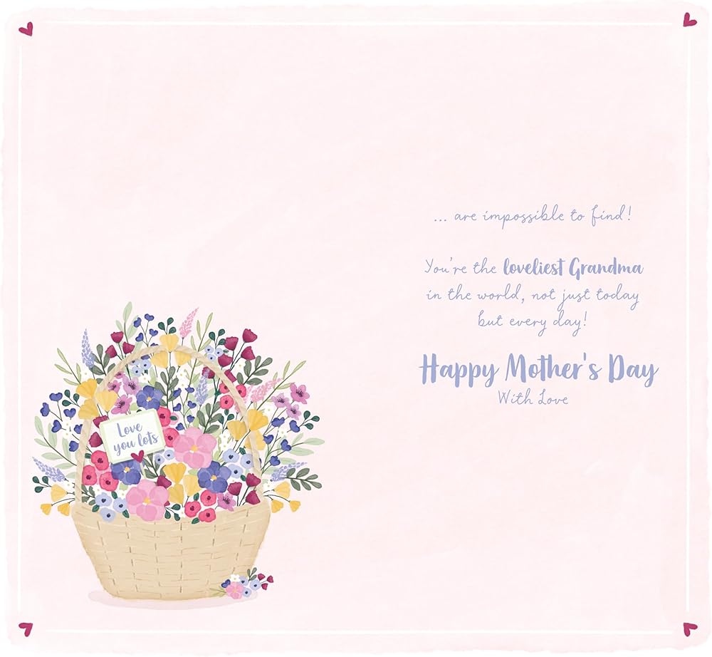 Flower Basket Grandma Mother's Day Card