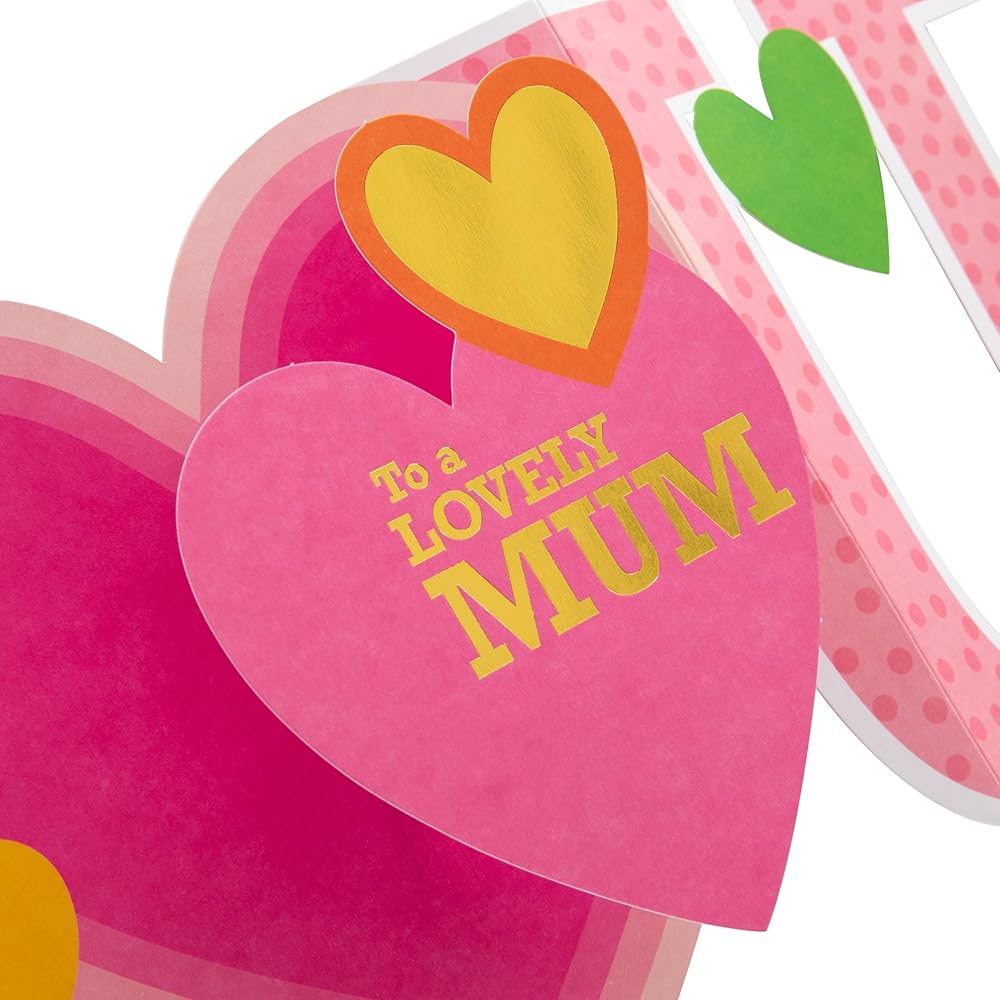 Banner Design 3D Keepsake Mum Mother's Day Card