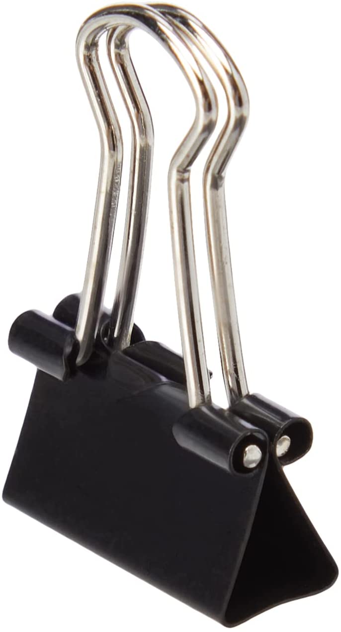 Pack of 10 Q-Connect 16mm Black Foldback Clips