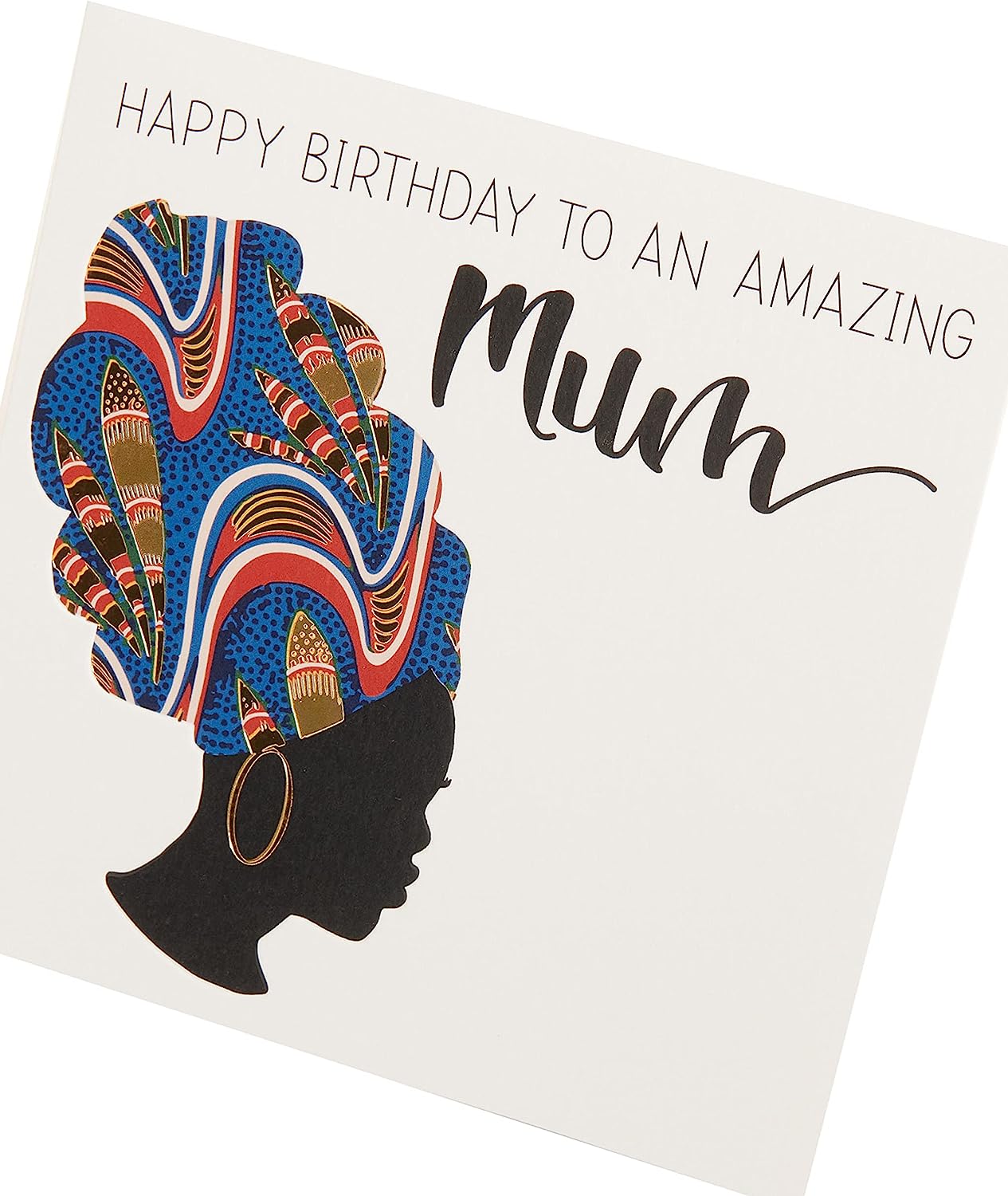 Kindred X Afrotouch Amazing Mum Blank Birthday Card