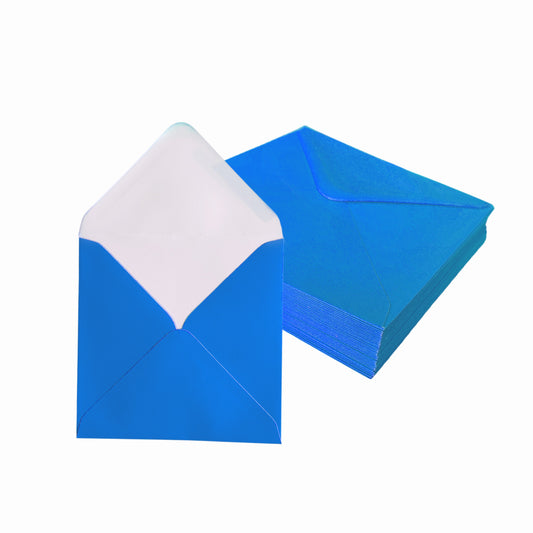 Pack of 1000 Vivid Lagoon Blue 155x155mm Gummed Envelopes
