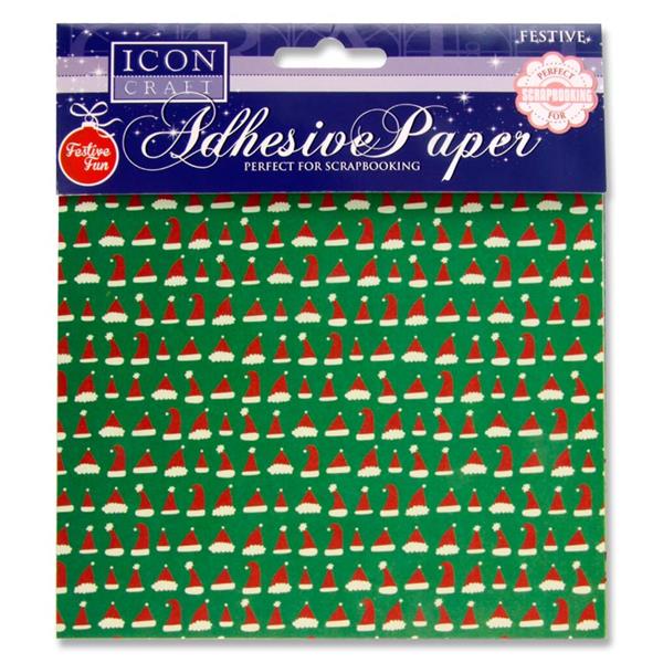 Pack of 6 Festive Fun Adhesive Paper by Icon Craft