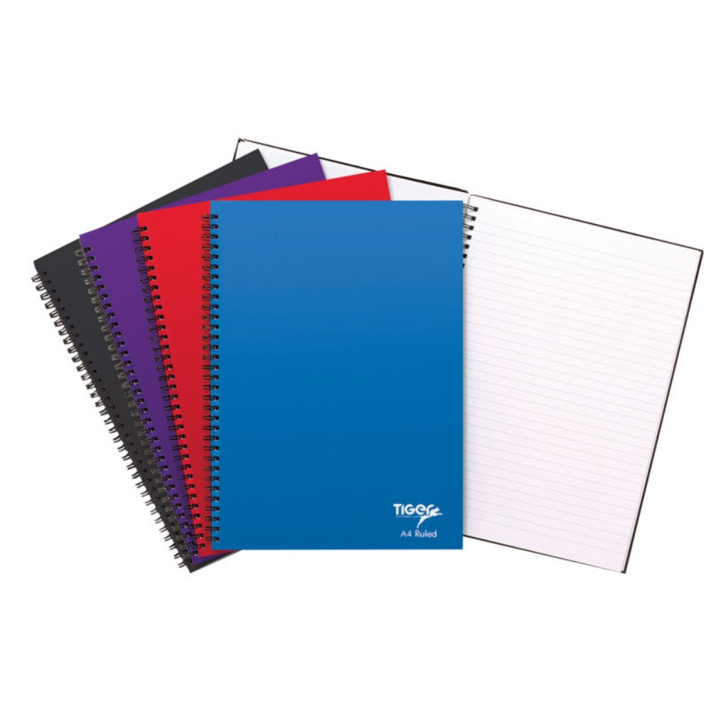 Pack of 5 Twinwire A4 80 Sheet Feint NoteBooks