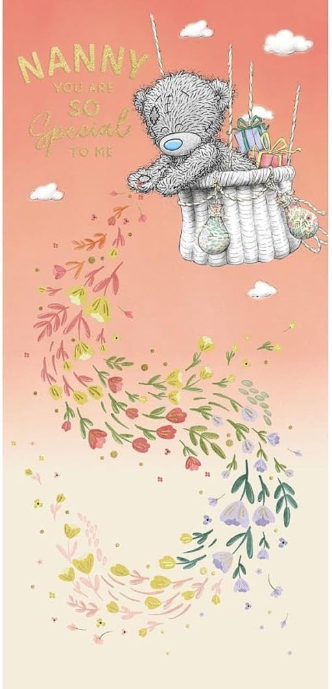 Bear In Hot Air Balloon Nanny Mother's Day Card