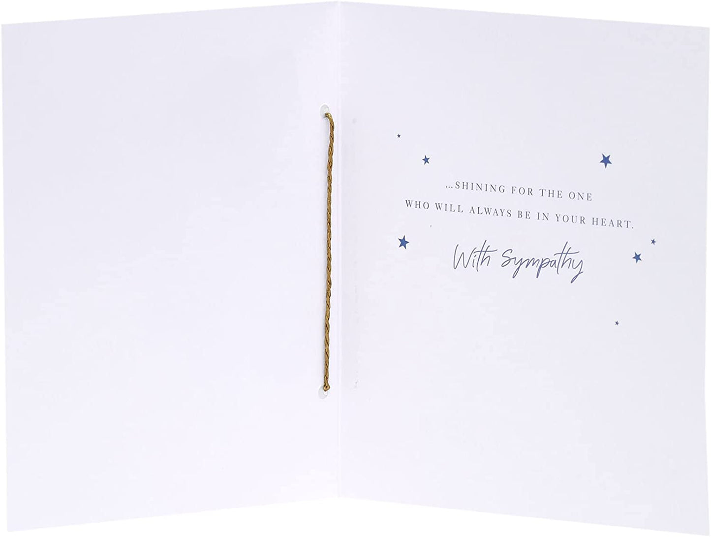 Another Star Brightens The Sky Gold Foil Sympathy Card