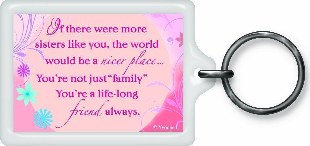 Special Sister Sentimental Keyring - Birthday Christmas Gift