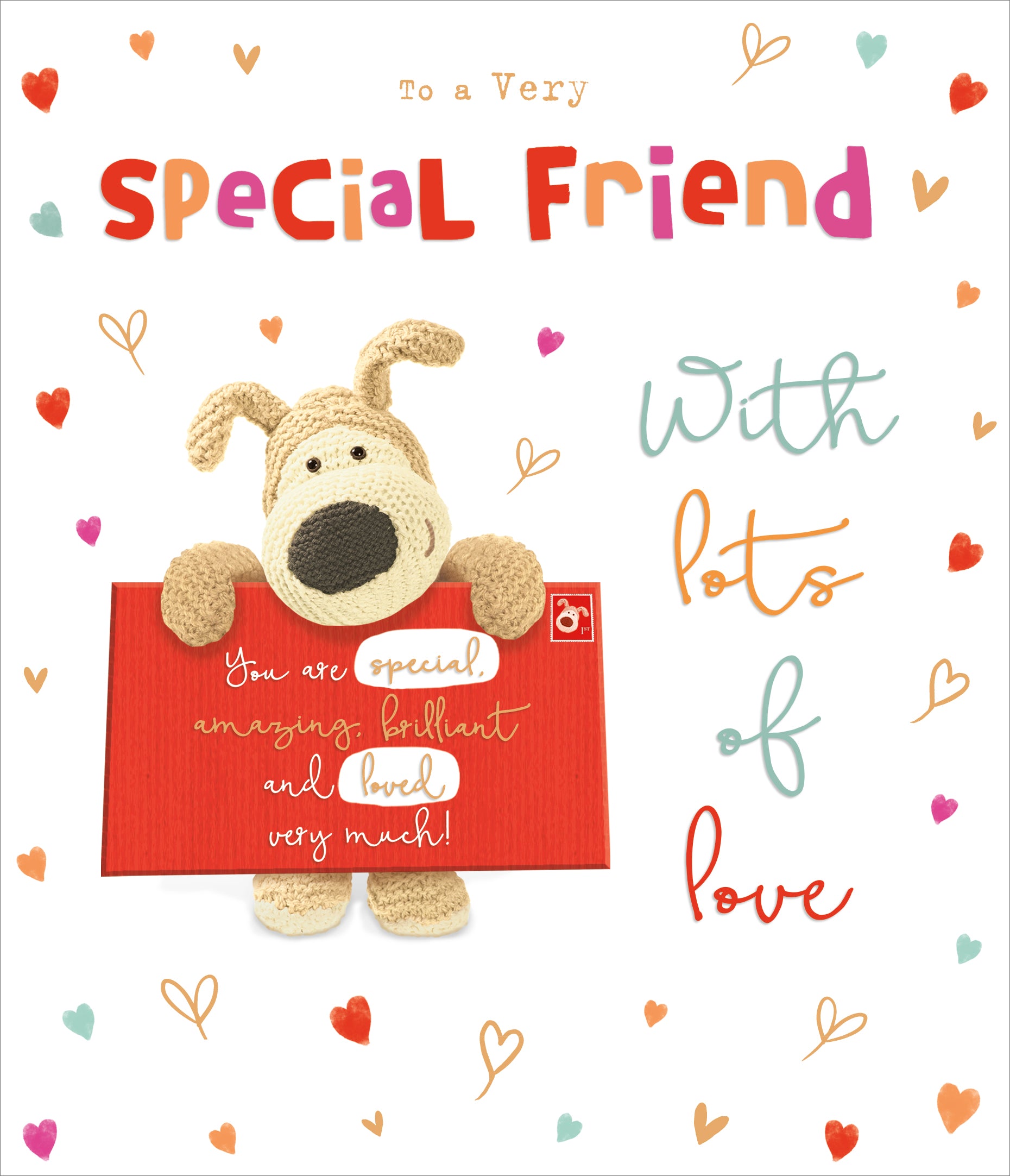 Boofle Stood Holding An Envelope Special Friend Valentine's Day Card ...