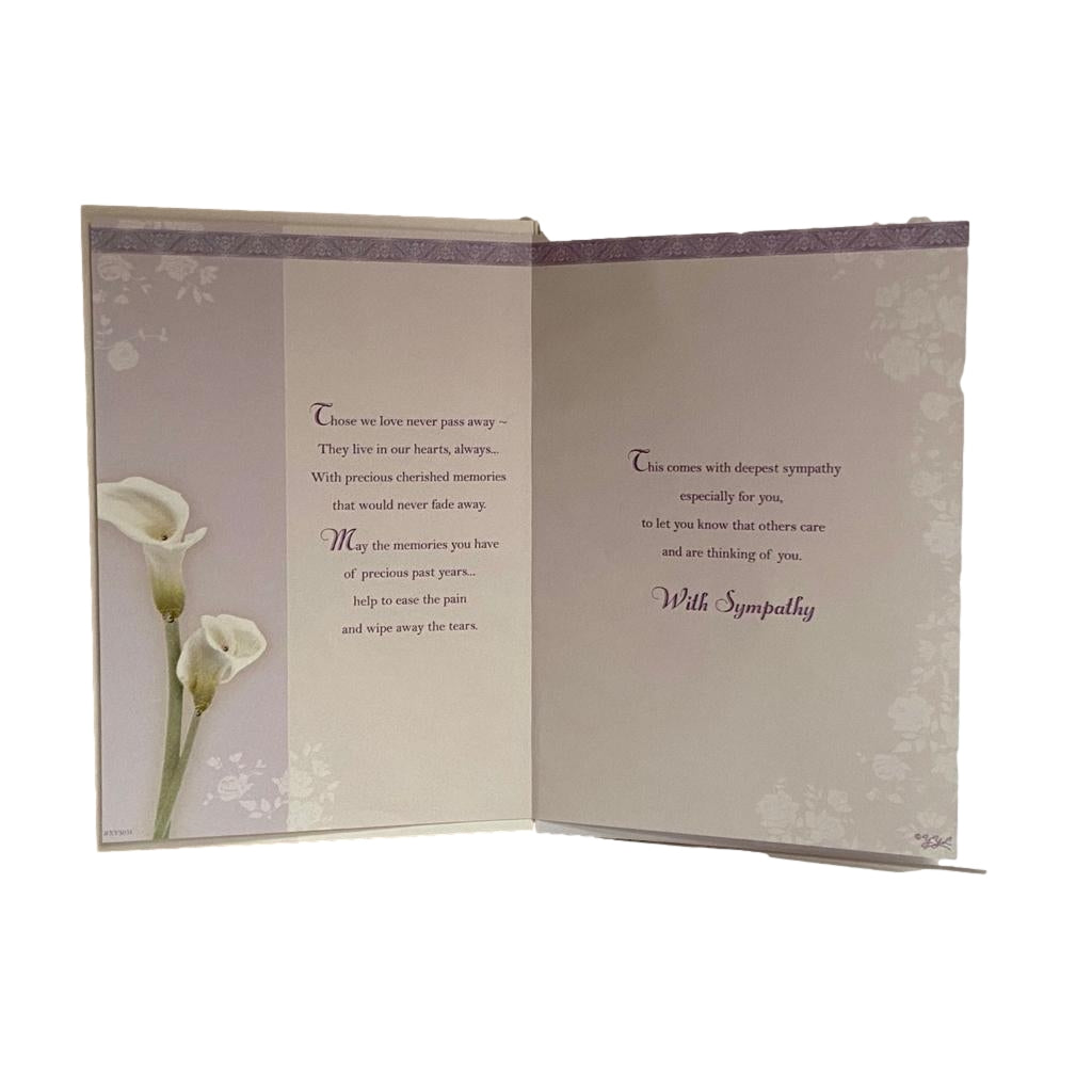 With Heartfelt Words Sympathy Card 