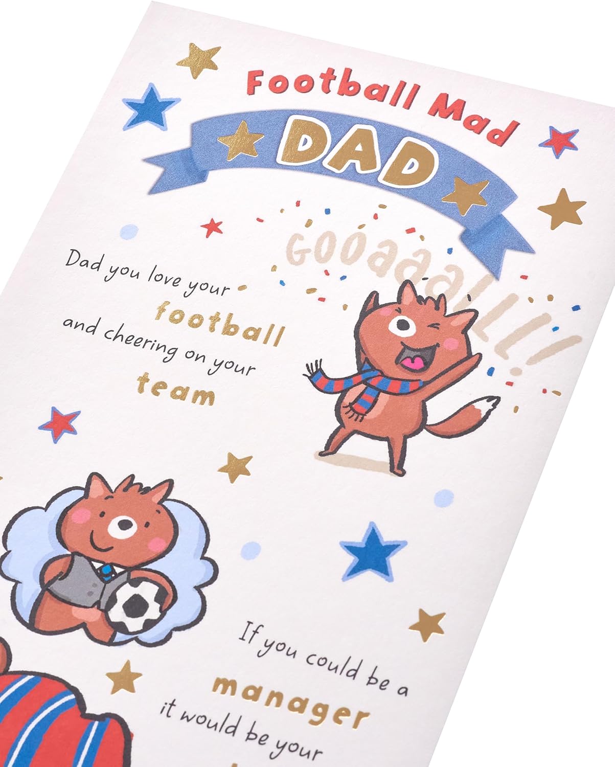 Football Mad Dad Birthday Card