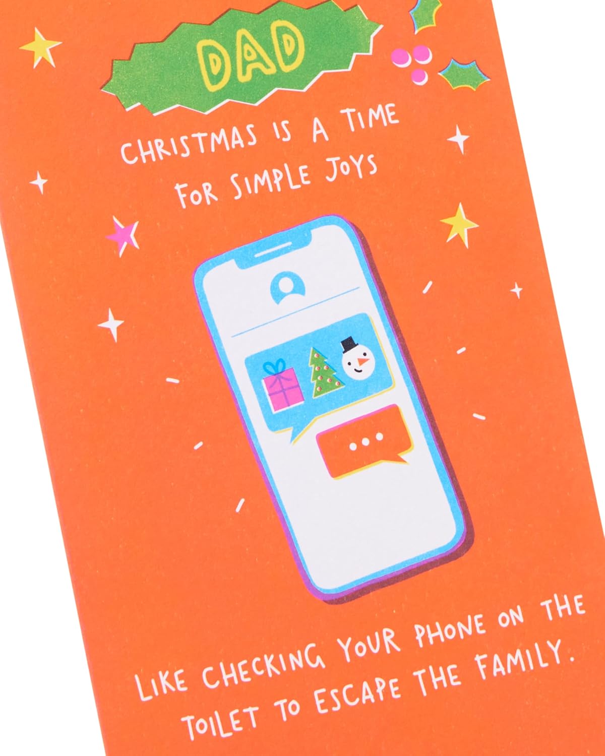Phone Design Dad Christmas Card