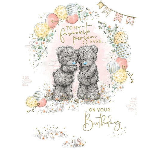 Bears And Balloons My Favourite Person Birthday Card