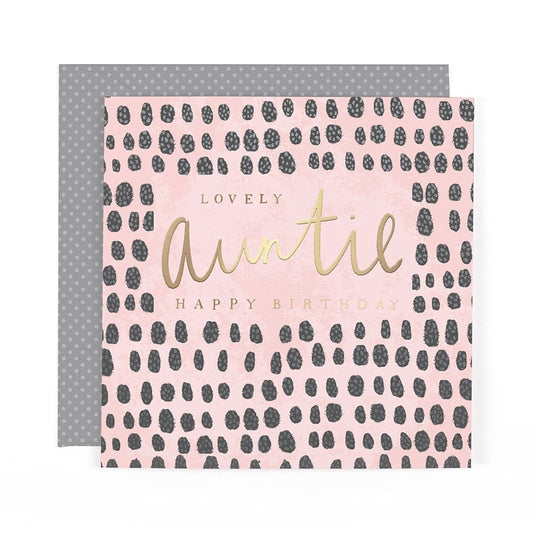 Stunning Luxury Foiled Auntie Birthday Card