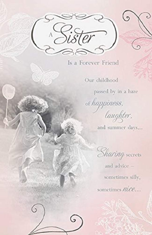 For Sister Childhood Memories Verse Birthday Card