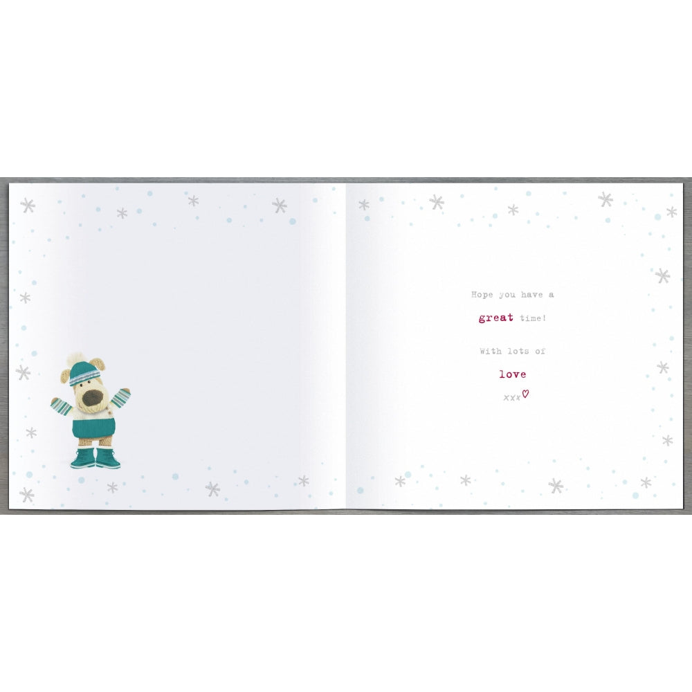 Boofle Behind Lettering Friend Christmas Card