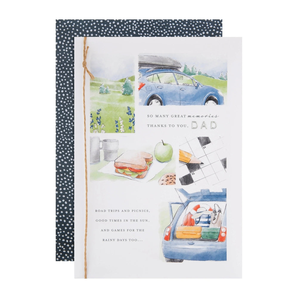 Illustrated Story Design For Dad Father's Day Card