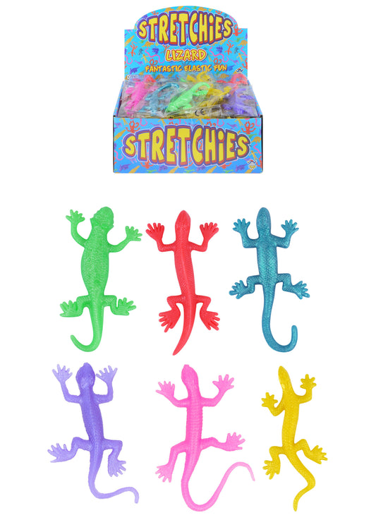 Pack of 12 Stretchy Lizards (11cm)