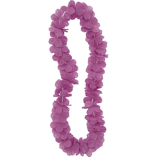 42" Purple Hawaiian Flower Lei