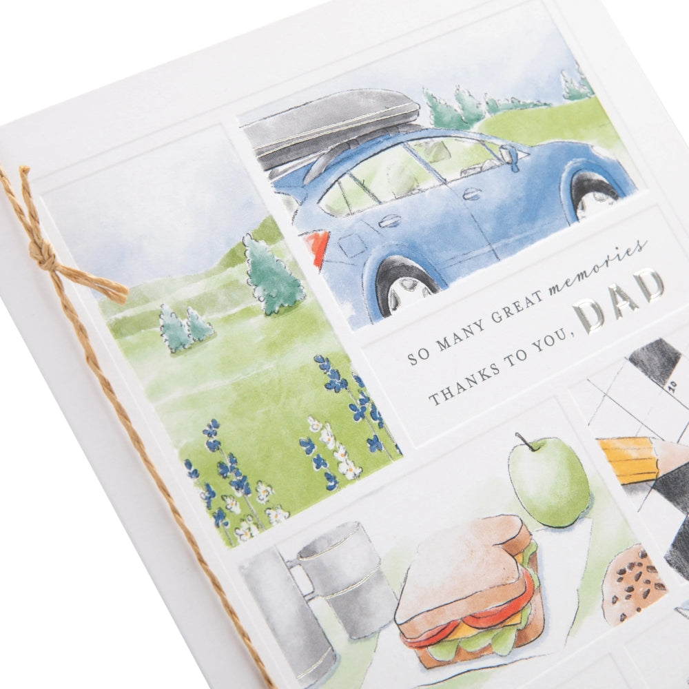 Illustrated Story Design For Dad Father's Day Card