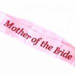 Sash Mother Of The Bride Pink