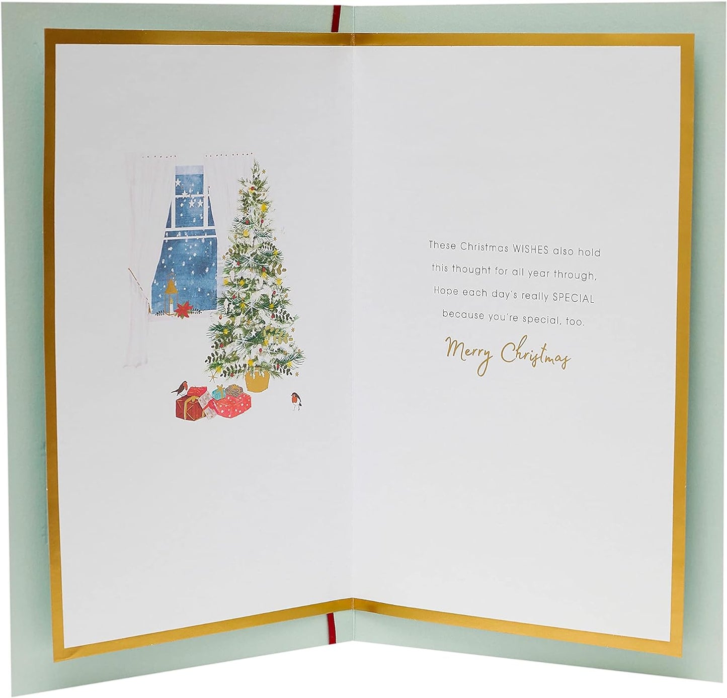 Front Door Scene Someone Special Christmas Card