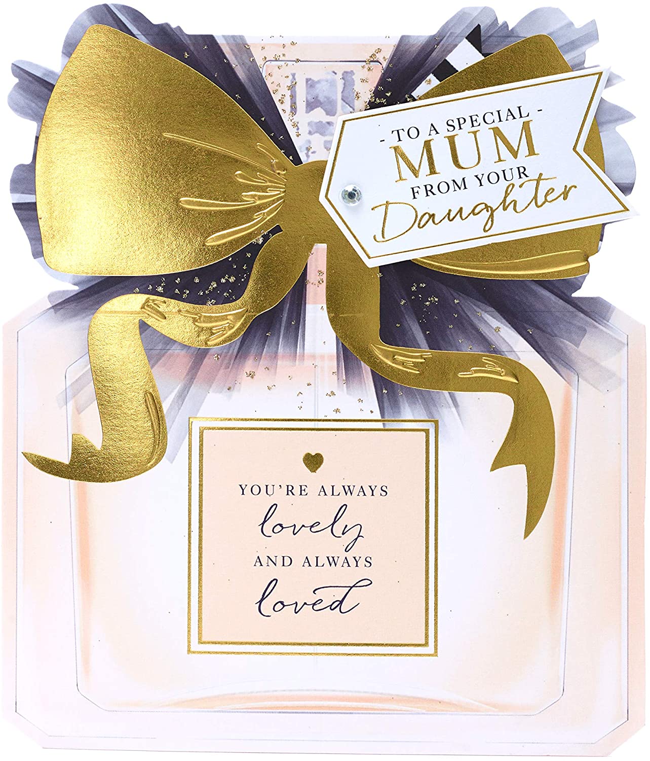 Special Mum From Your Daughter Perfume Bottle Design Mother's Day Card