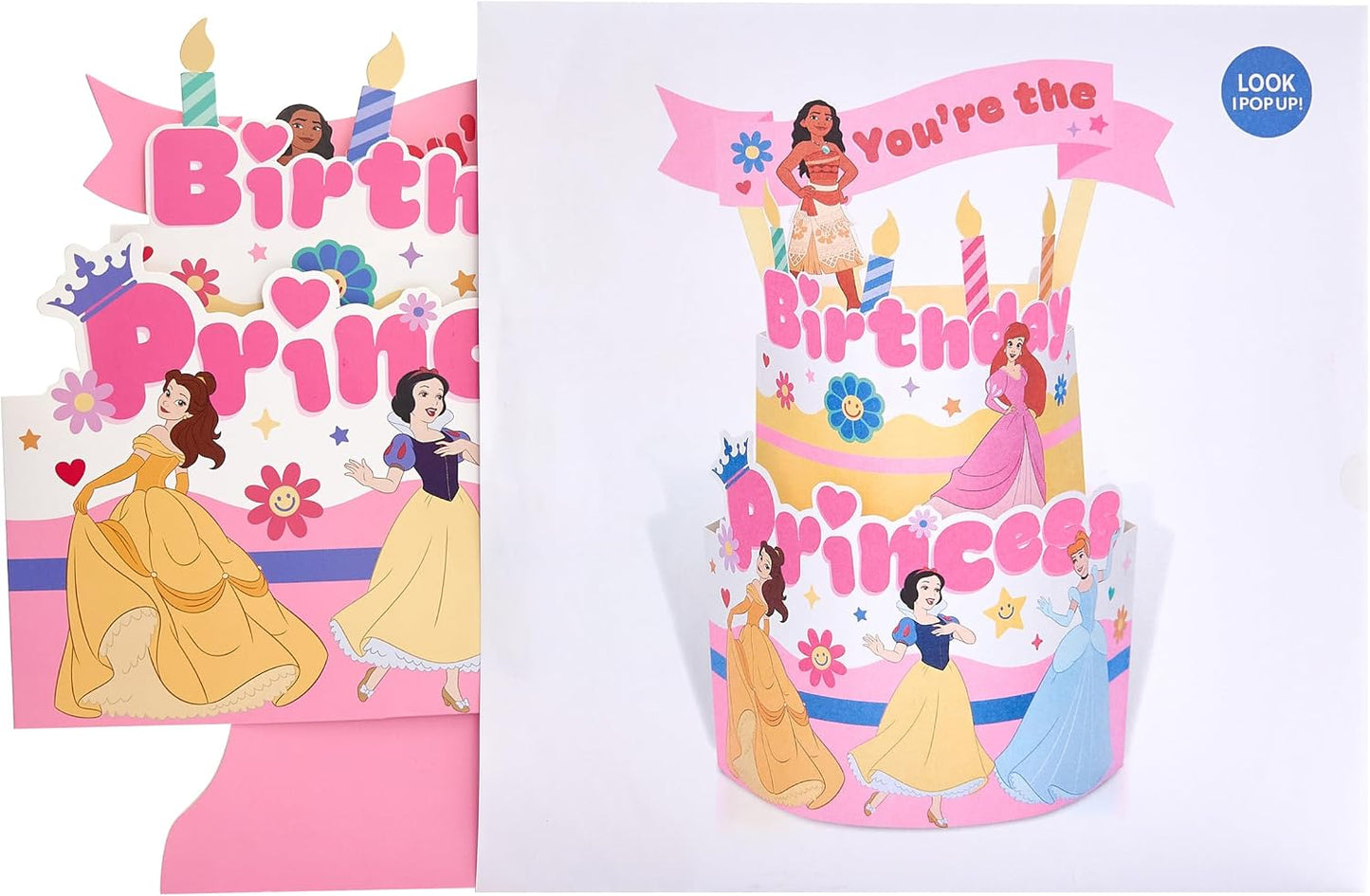 Disney Princess Cake Design Pop Up Birthday Card