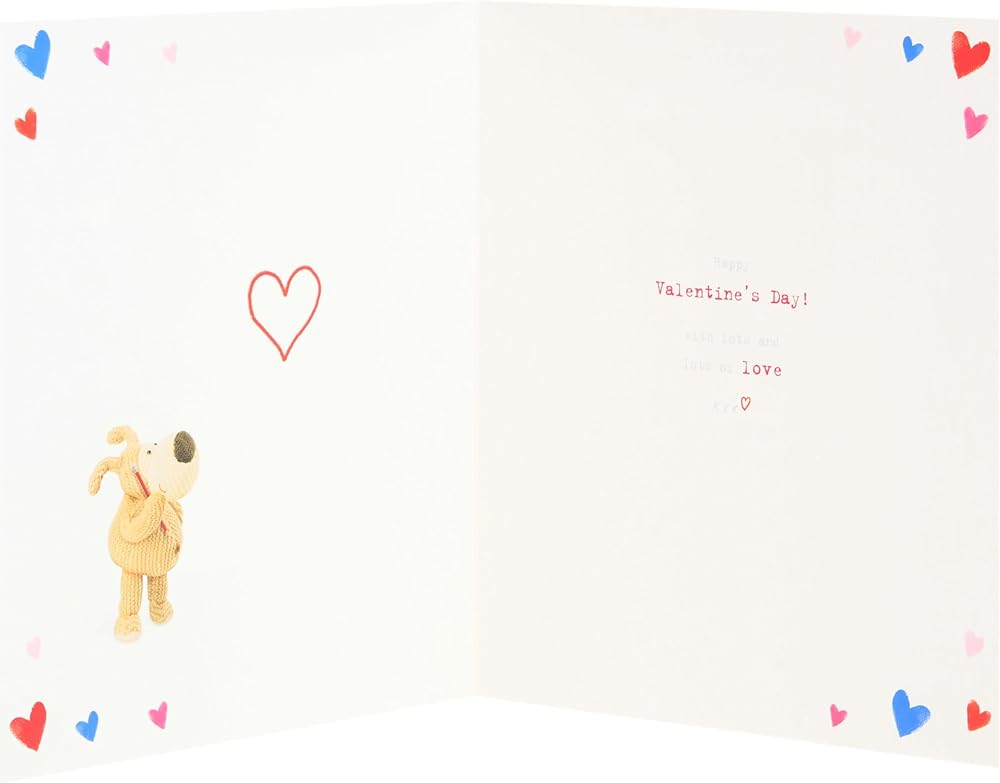 Boofle Writing Note Valentine's Day Card