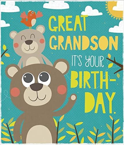 Jolly Creatures Great Grandson It's Your Birthday Greeting Card 