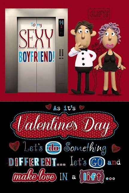 Let's Do Something Different Cheeky & Naughty Boyfriend Valentine's Day Card