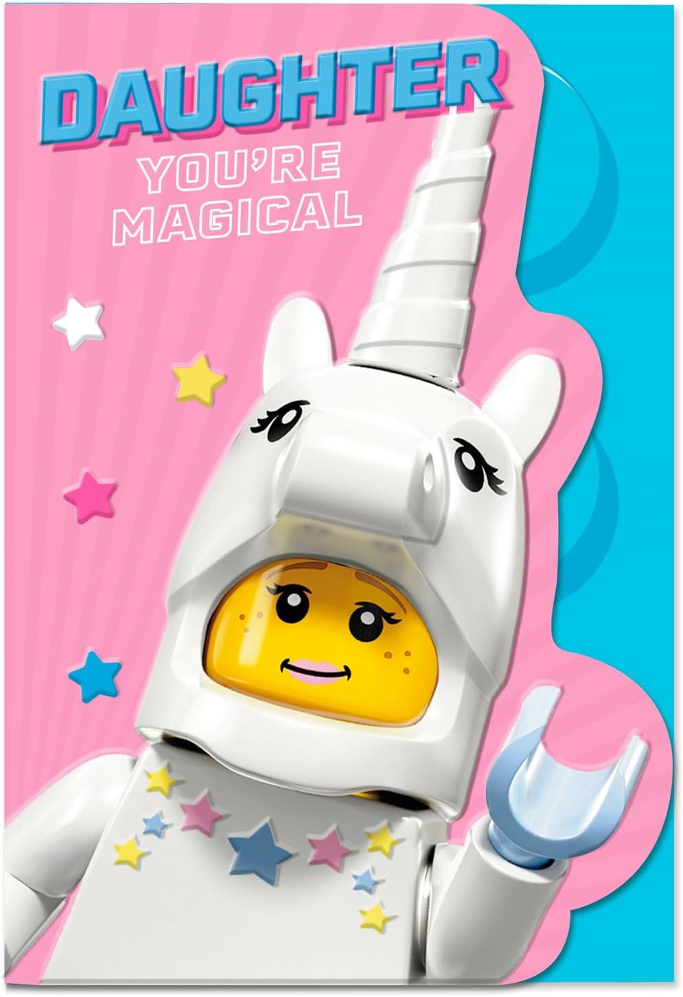 Lego Unicorn Daughter 3D Pop Up Birthday Card