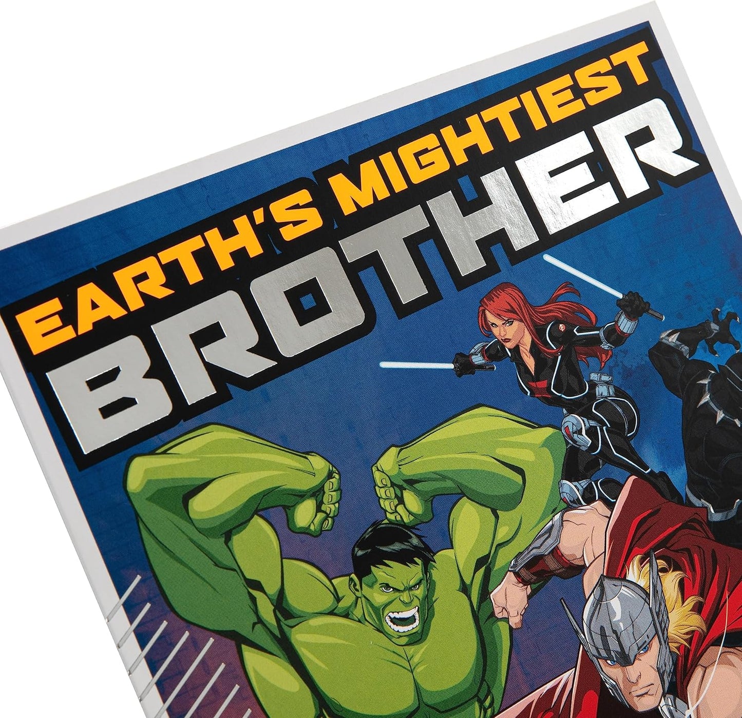 Marvel Superheroes Design with Activity Brother Birthday Card