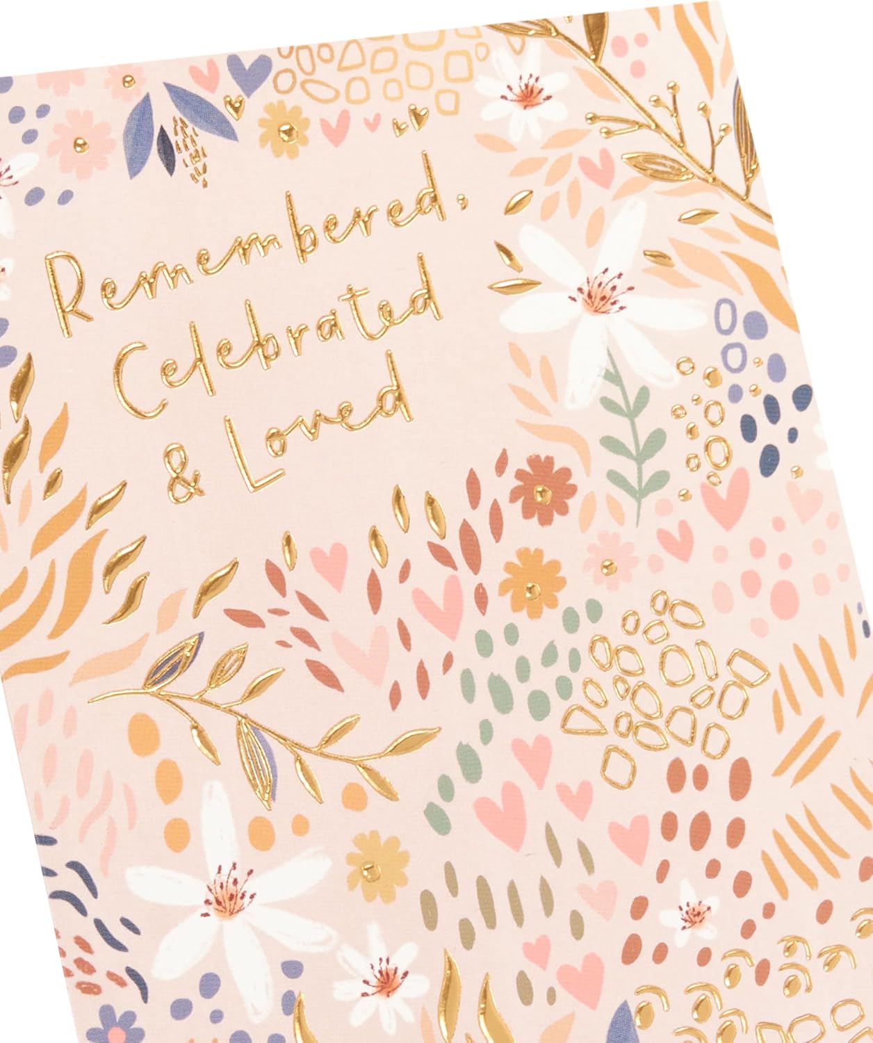 Celebrated & Loved Design Sympathy Card