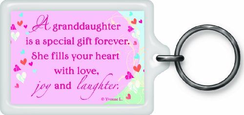 Special Granddaughter Sentimental Keyring