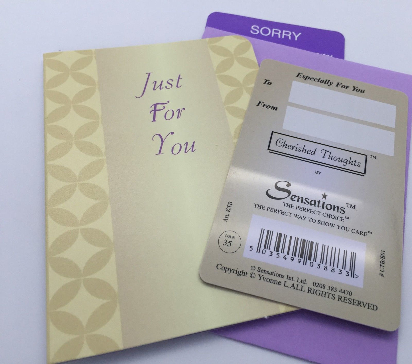 Forgive Me Sentimental Keepsake Wallet / Purse Card SORRY