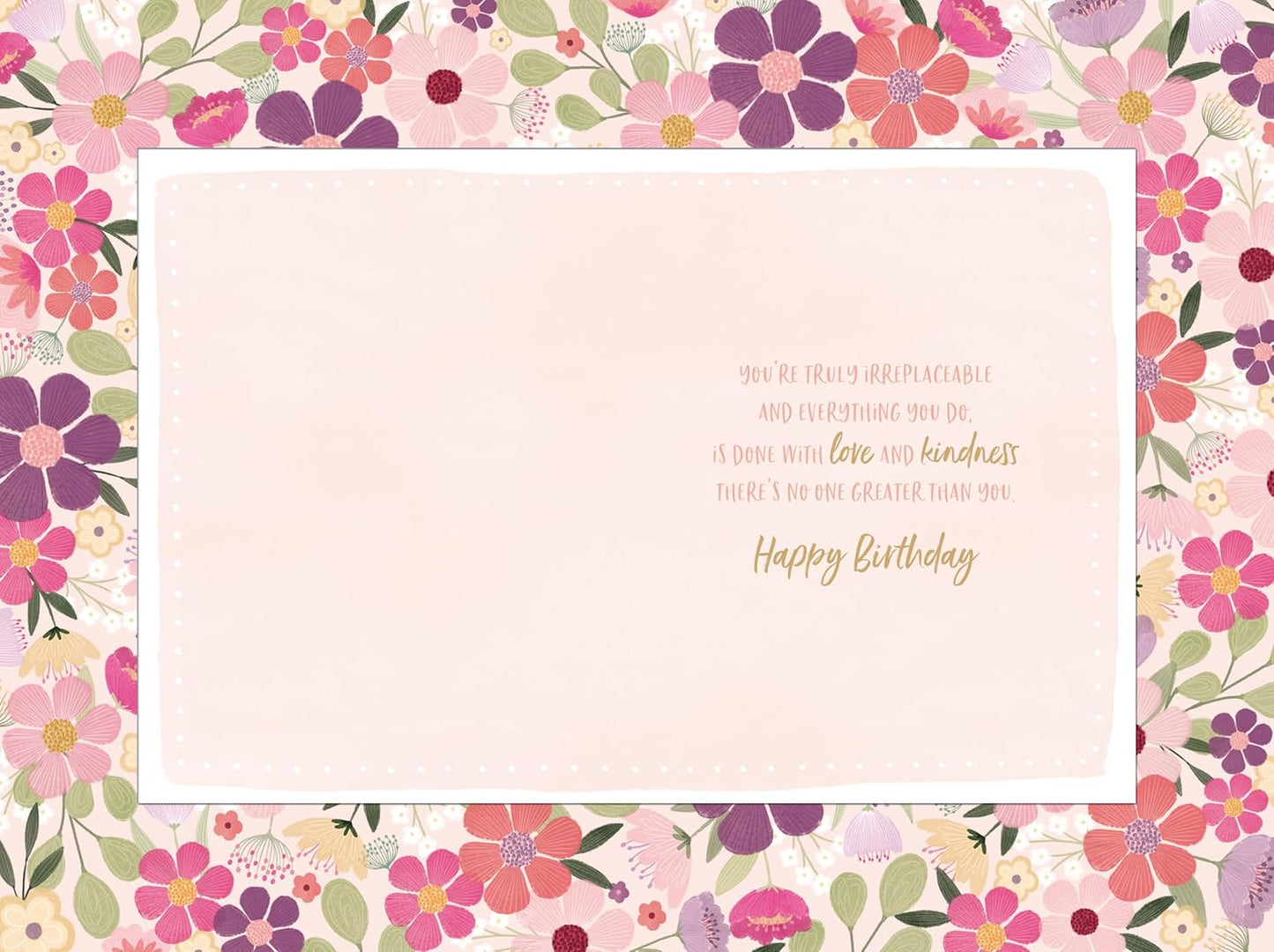 Floral Heart Wonderful Mum Luxury Birthday Card