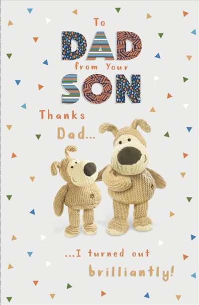 Boofle Design From Your Son Father's Day Card
