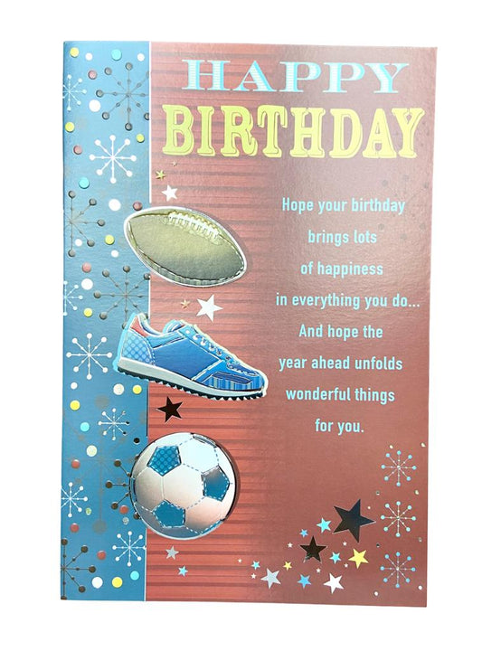 Happy Birthday Card With Sentimental Verse Sport For Men