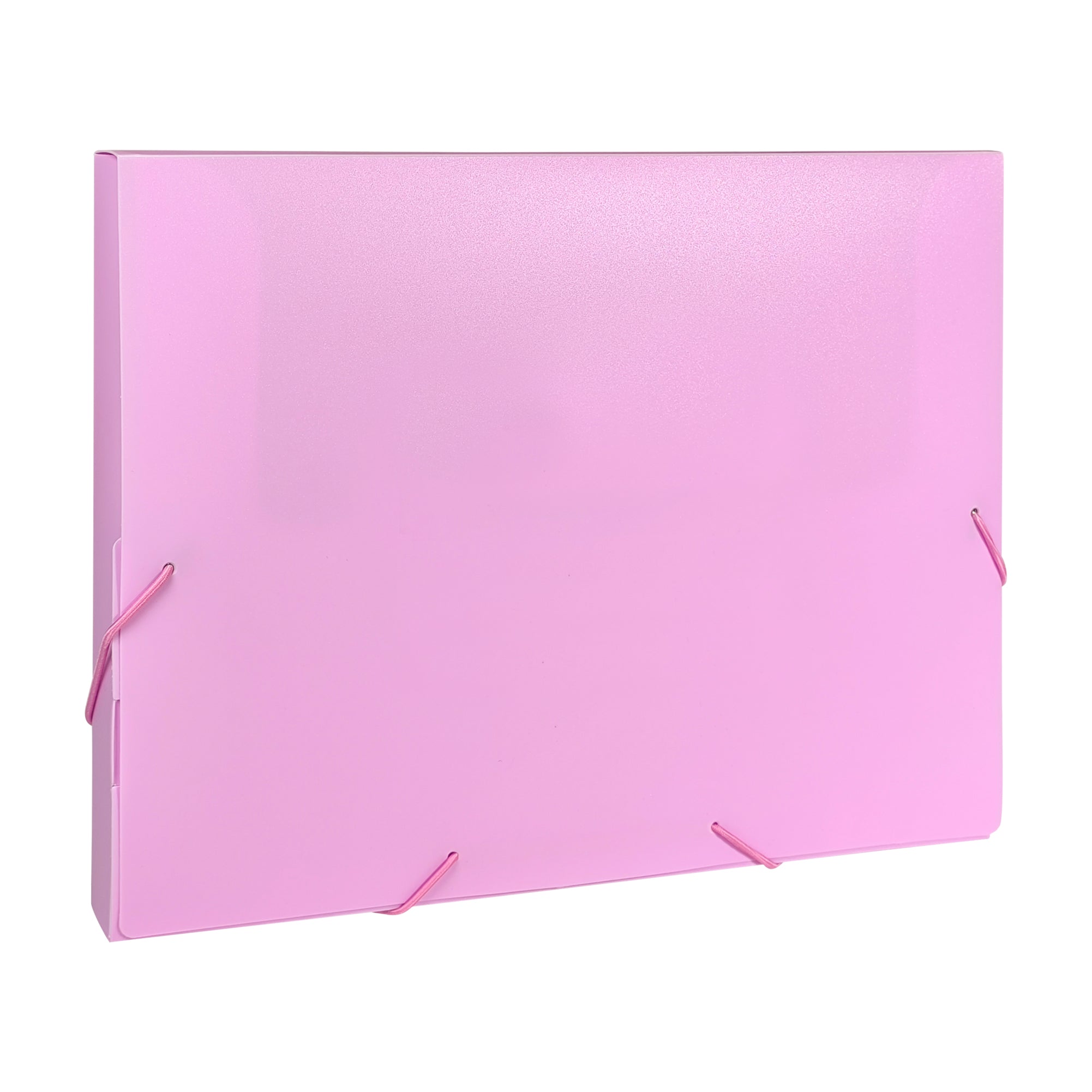 Pack of 10 Pastel Pink A4 Elastic Closure Box Files– Shop Inc