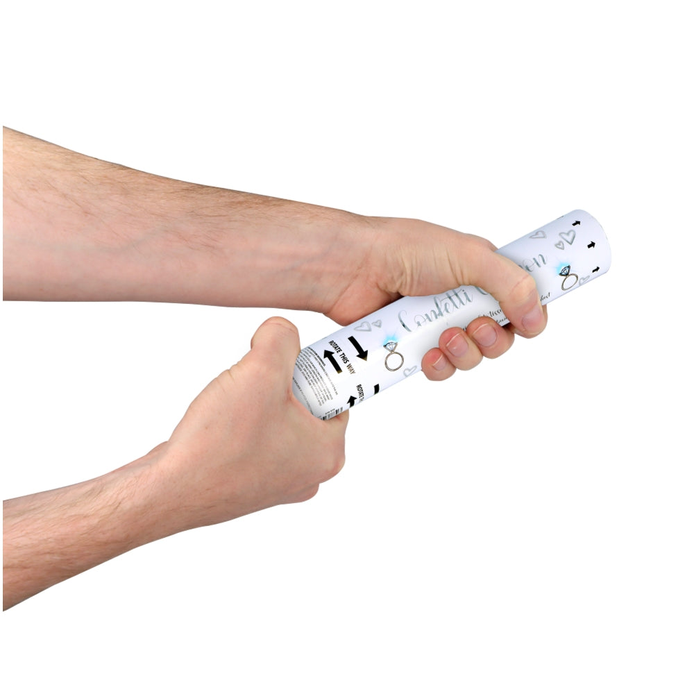 White Paper Confetti Shooter 20cm