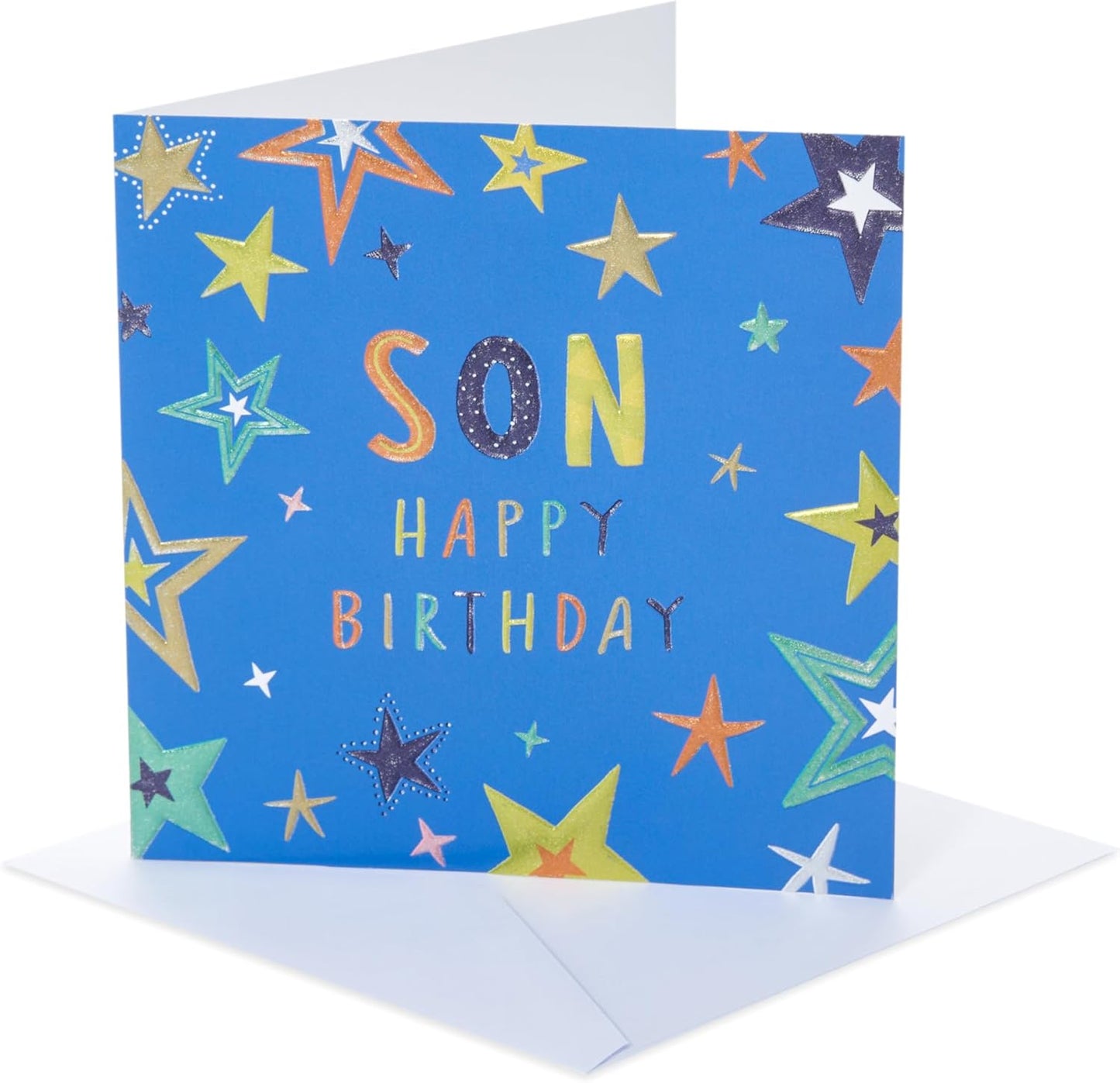 Kindred Stars Design Son Happy Birthday Card