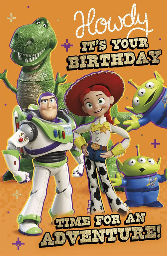 Toy Story Time for an Adventure Theme Howdy Design Birthday Card