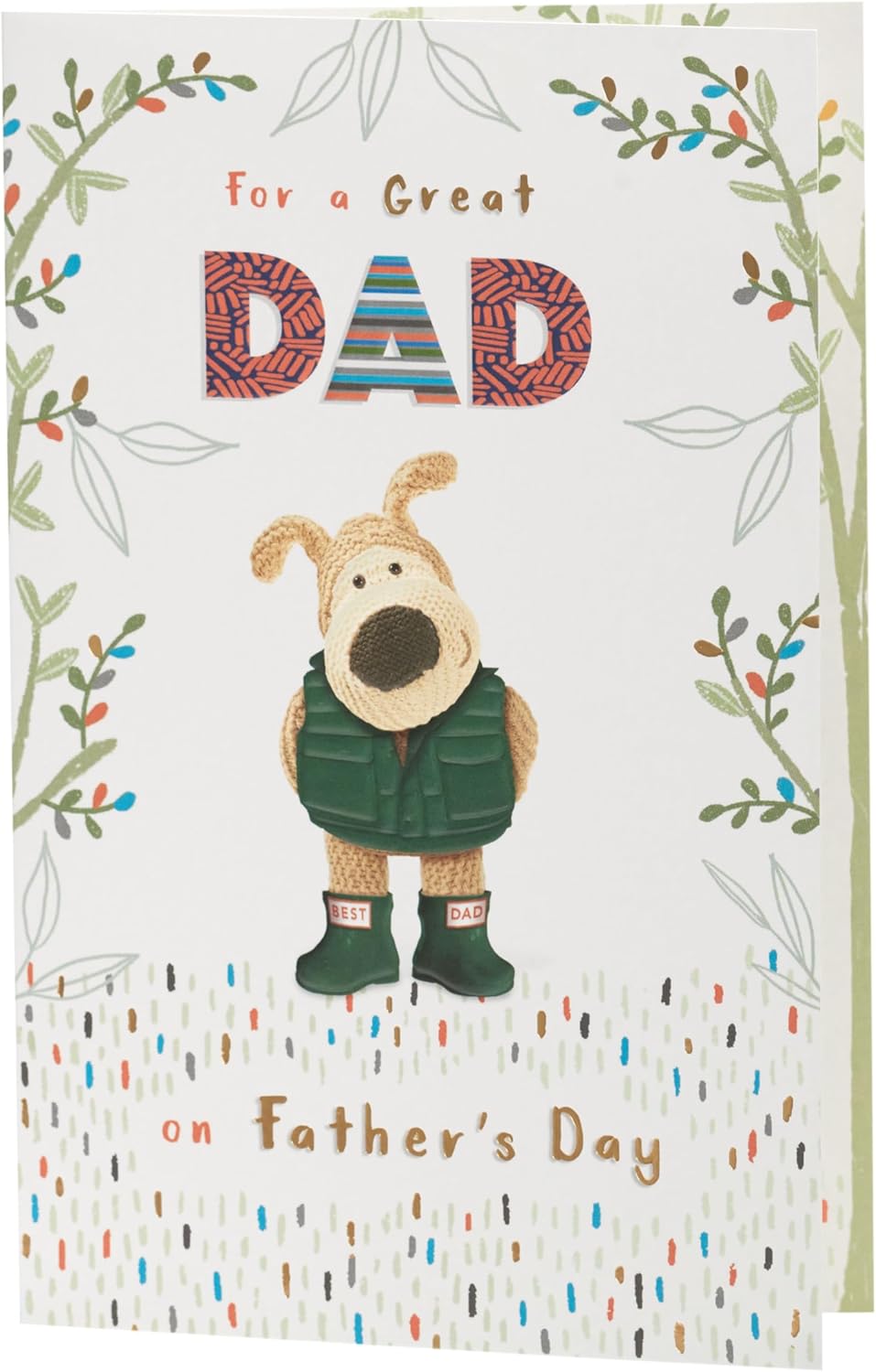 Boofle with Thoughtful Message for Dad Father's Day Card
