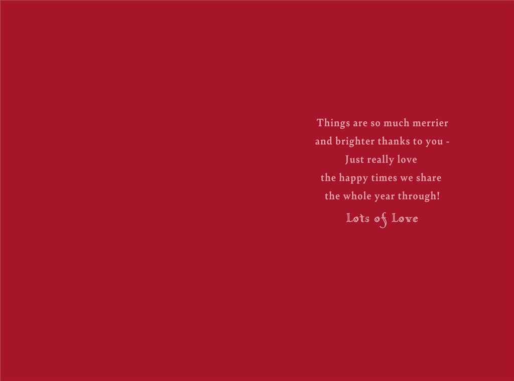 Illustrated Animal Design Sister Christmas Card