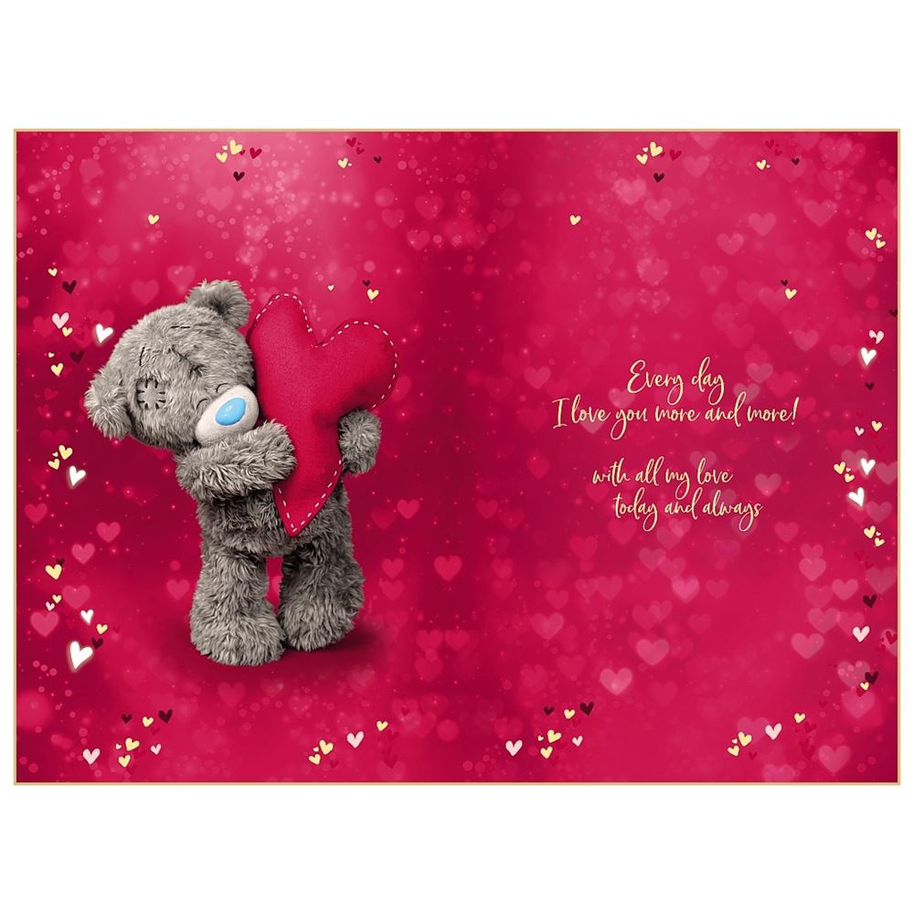 Bear And Heart Amazing Husband Anniversary 3D Keepsake Card