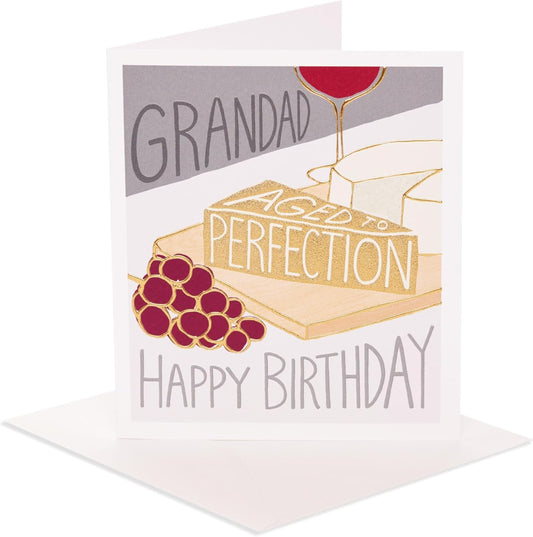 Cheese Design Grandad Birthday Card