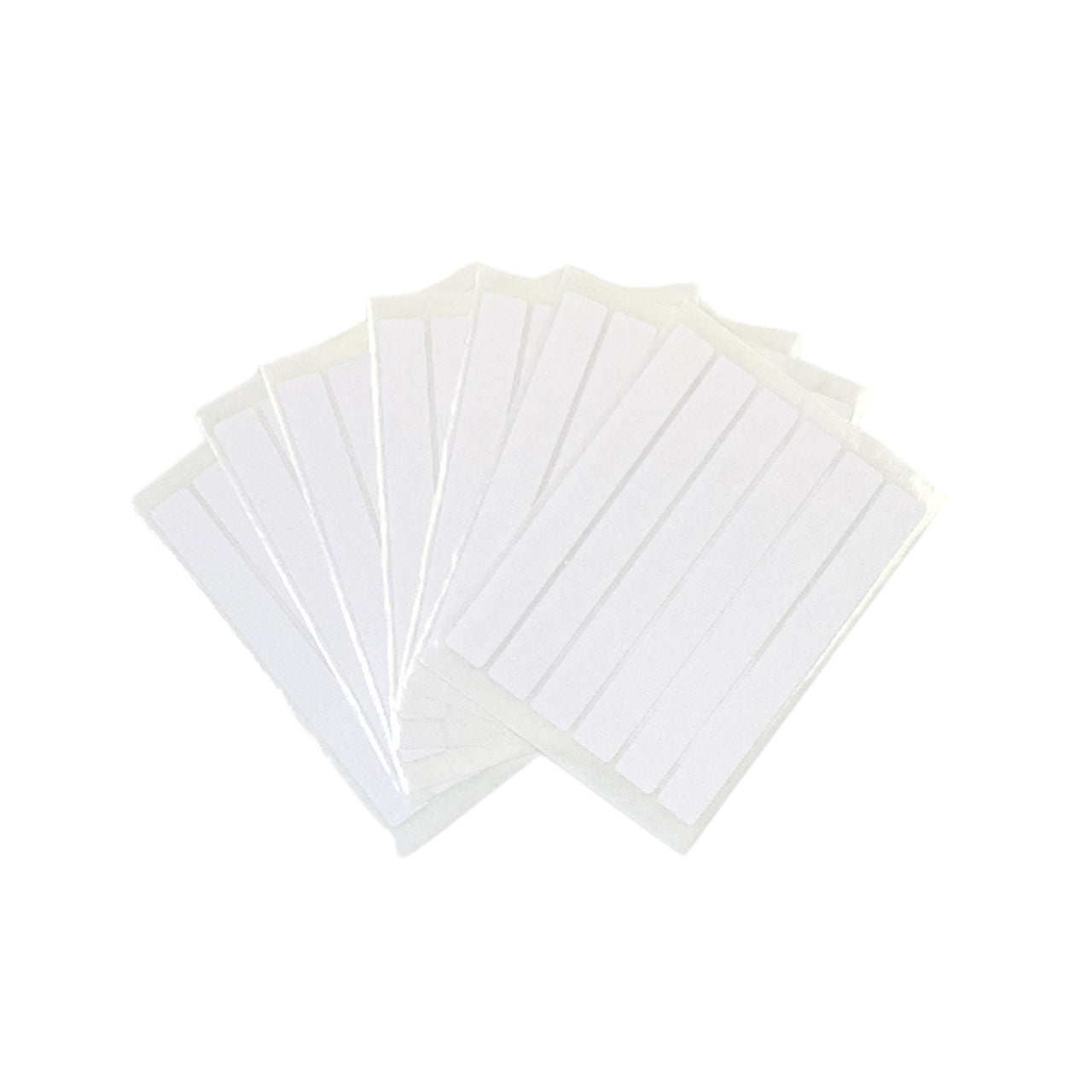 Pack of 288 White 12x102mm Rectangular Labels - Adhesive Stickers